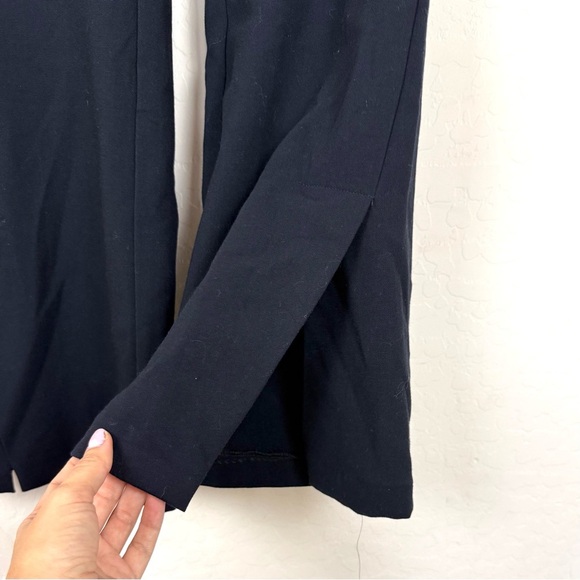 Abercrombie and Fitch Tailored Split Hem Flare Pant in Black - Picture 4 of 12